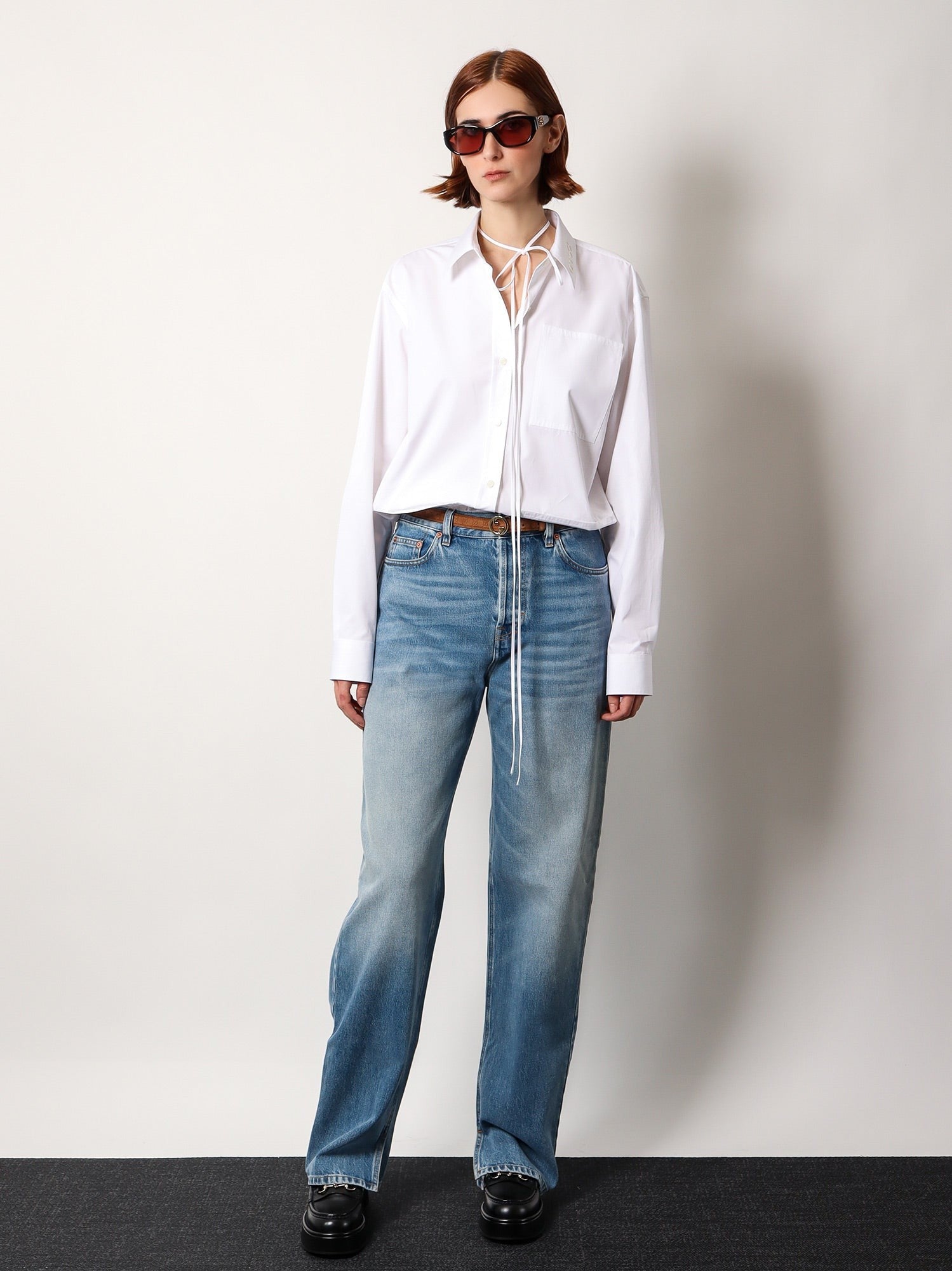 Oversize cotton shirt