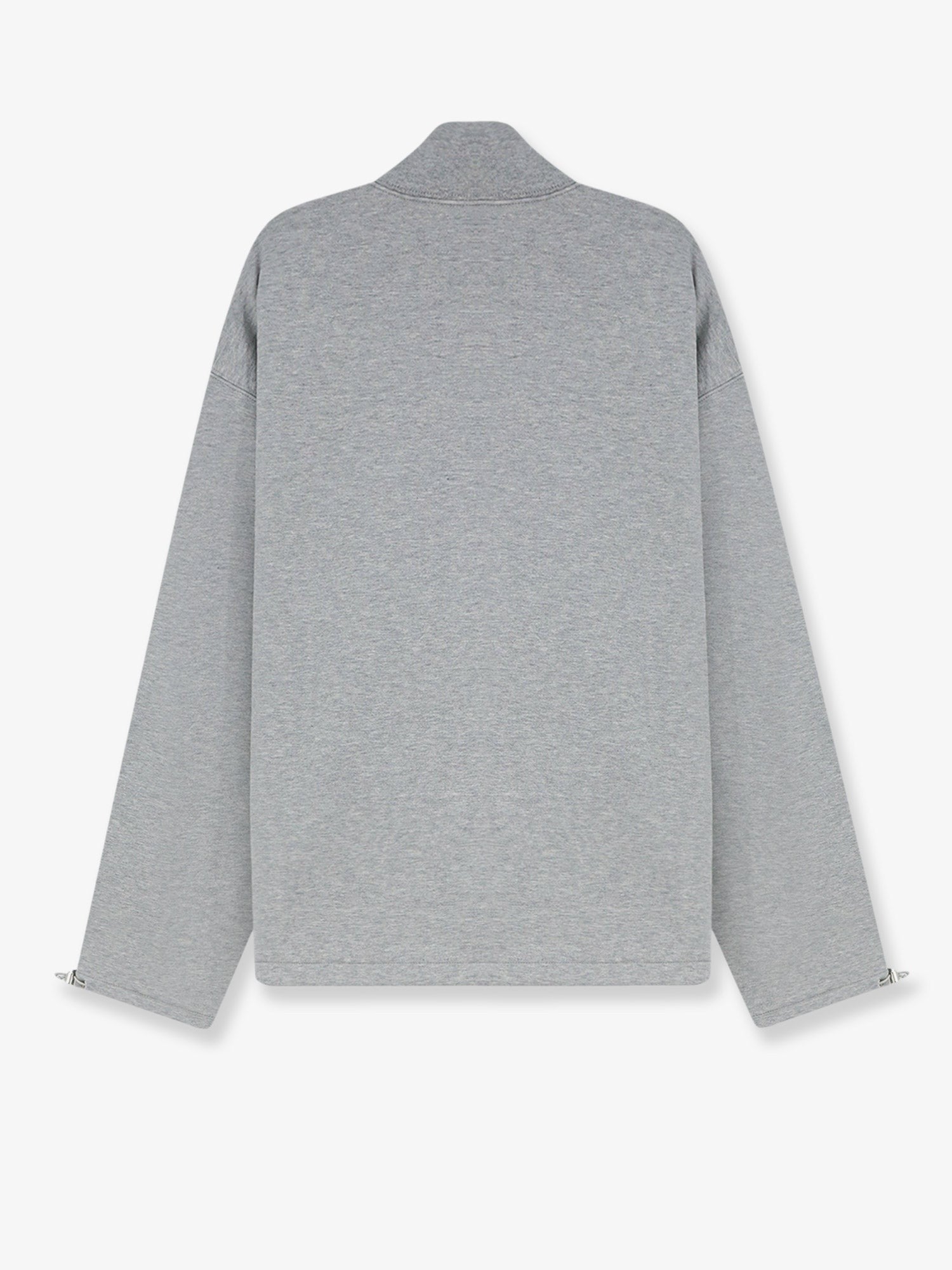 Miu Miu Miu Miu - Oversize cotton sweatshirt with zip closure