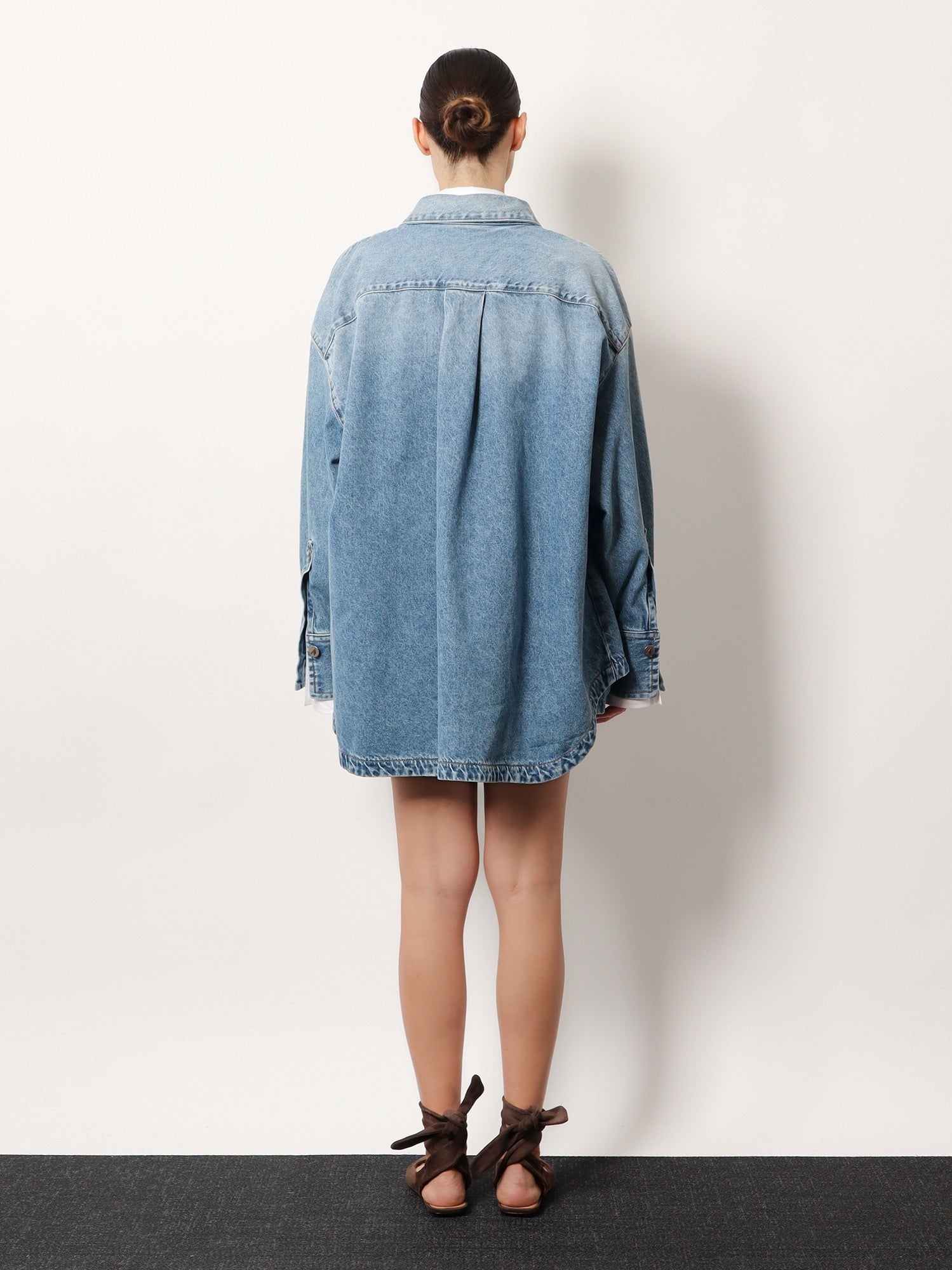 Oversize denim shirt