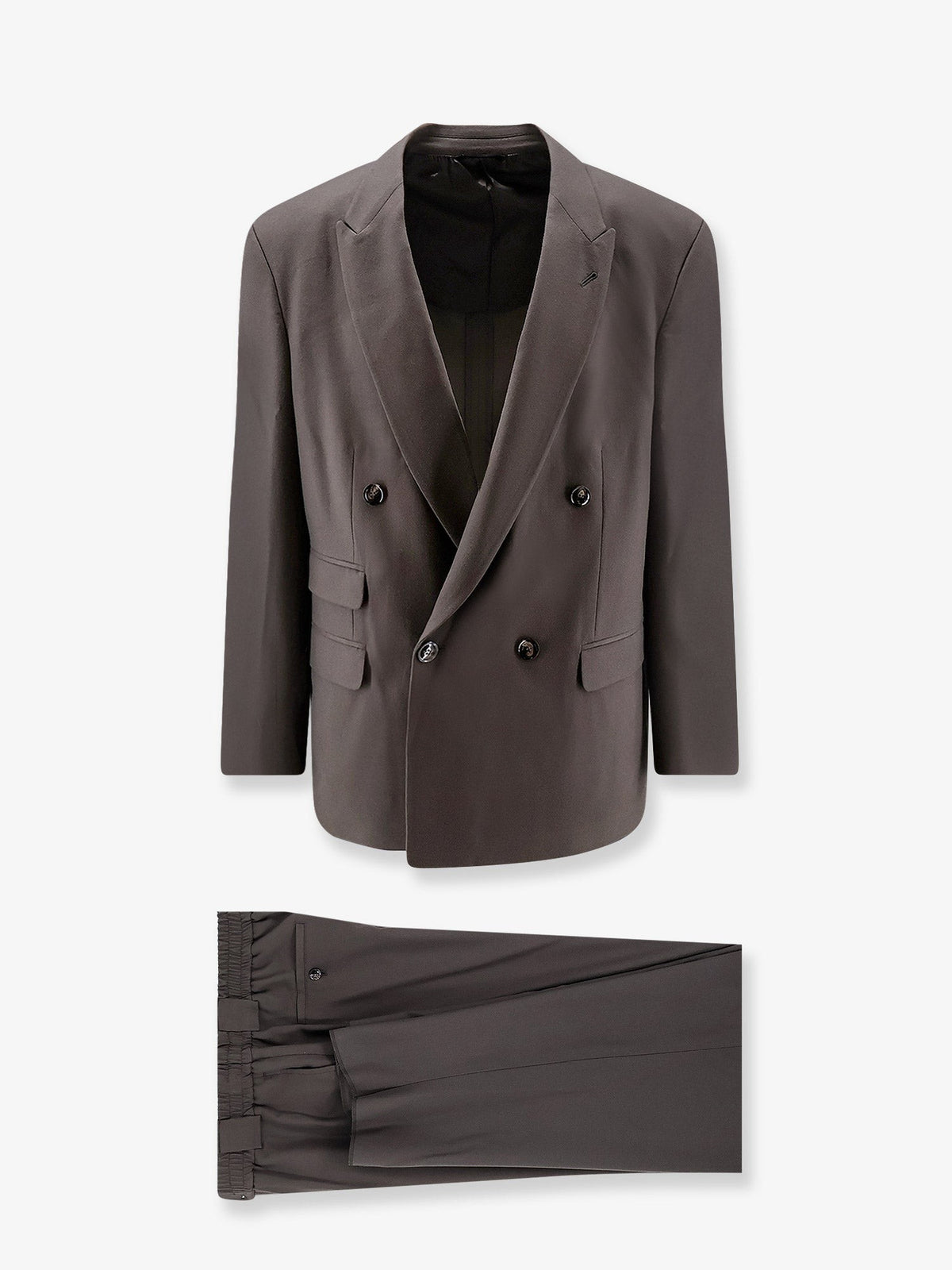 Giorgio Armani - Oversized fluid virgin wool suit Blue 50