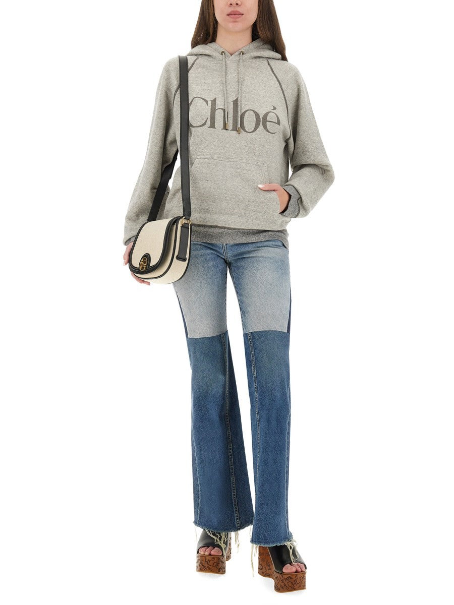 CHLOÉ CHLOÉ - OVERSIZED LOGO HOODIE