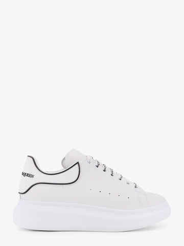 Alexander Mcqueen Alexander McQueen White Black Oversized Low-Top Leather Sneakers