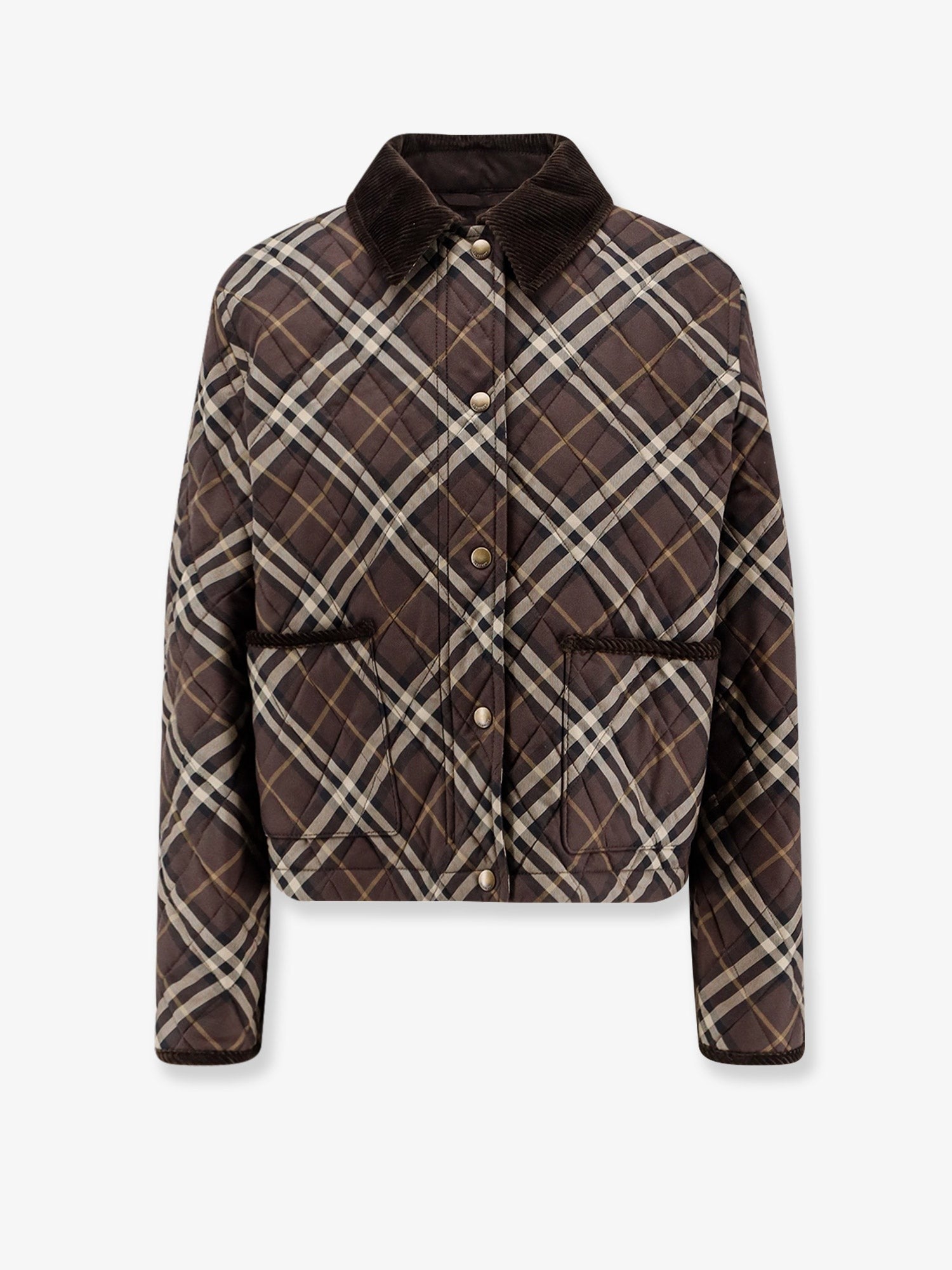 Oldham padded cotton jacket with check pattern