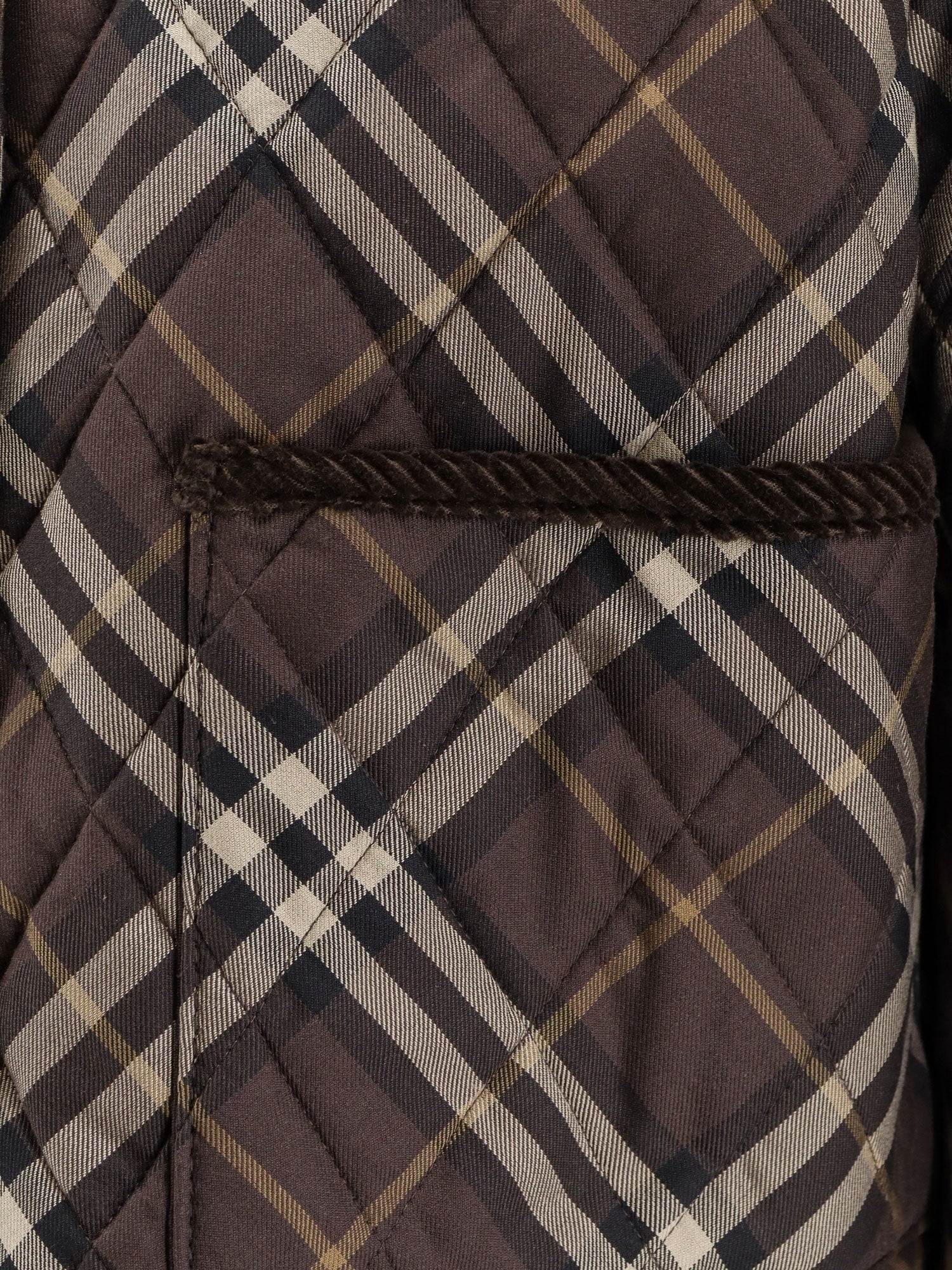Oldham padded cotton jacket with check pattern