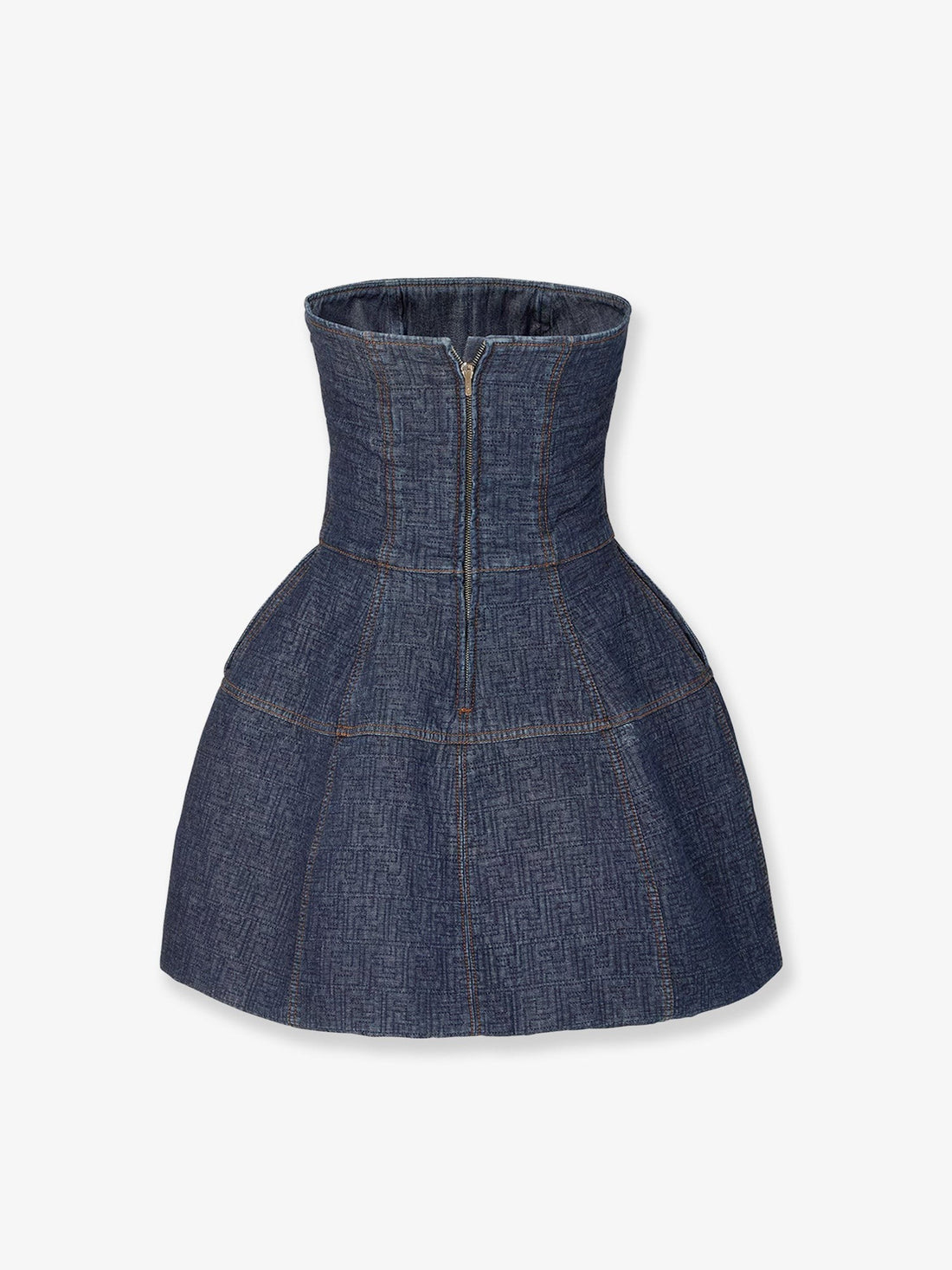 Fendi Padded denim mini dress