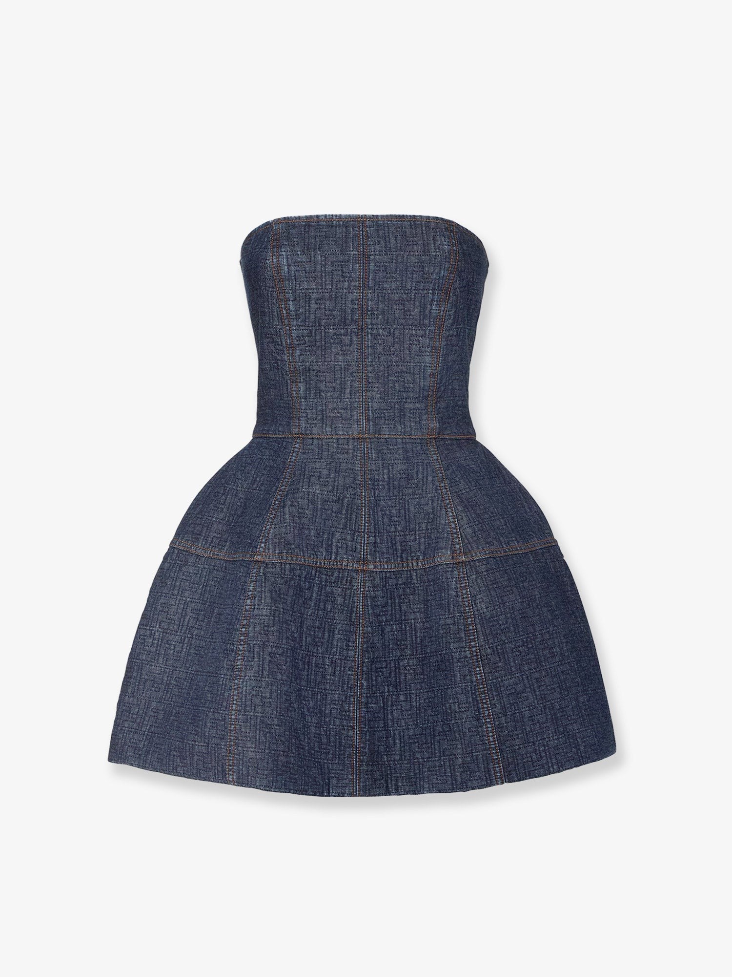 Fendi Padded denim mini dress