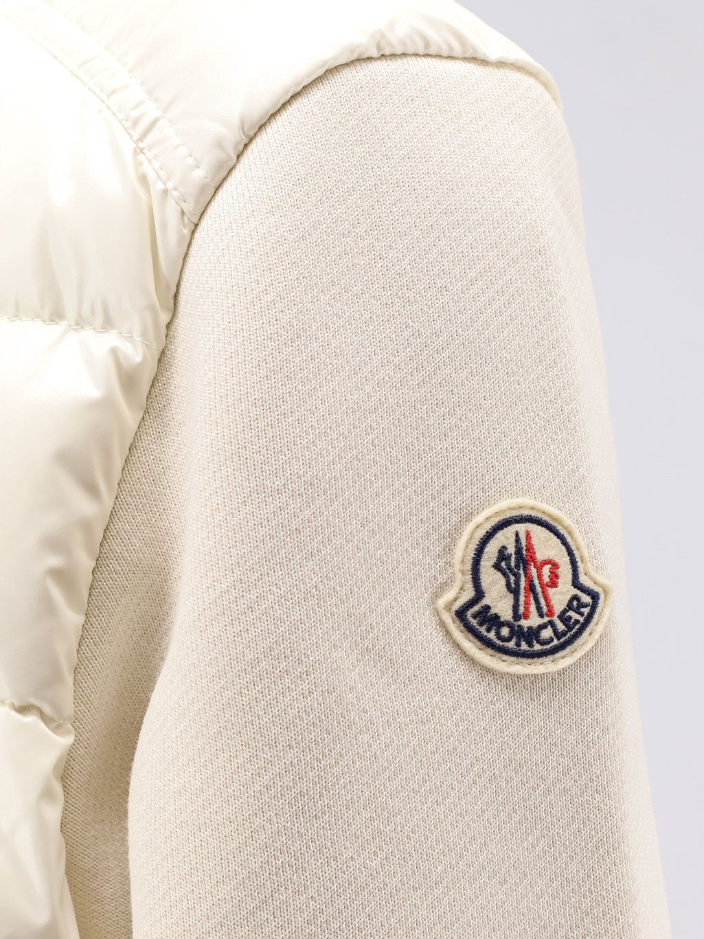 Moncler - Padded jacket with fabric details