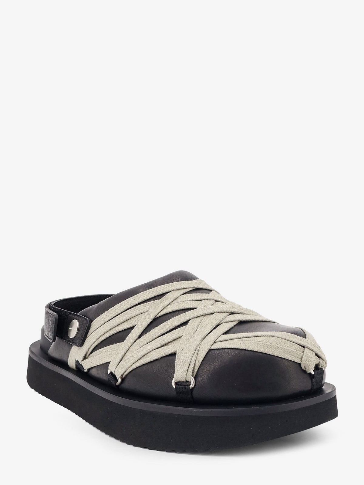 RICK OWENS - Padded Megalace Platform leather sandals