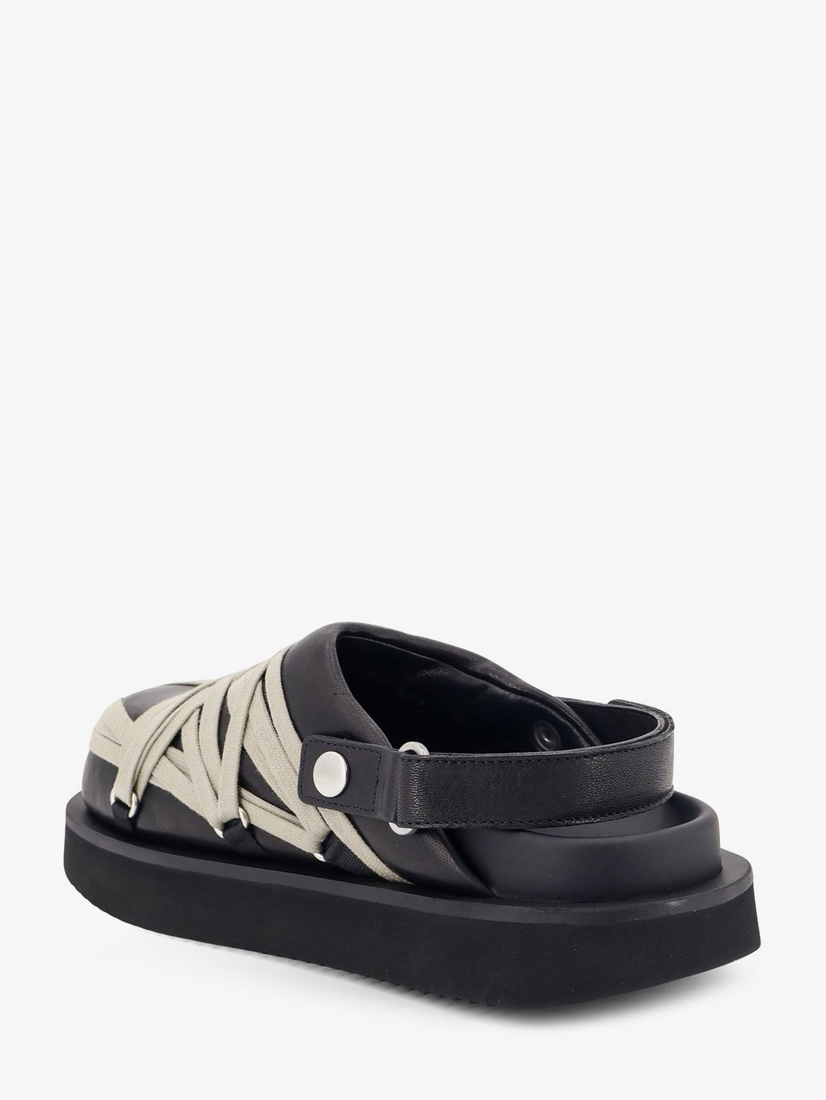 RICK OWENS - Padded Megalace Platform leather sandals