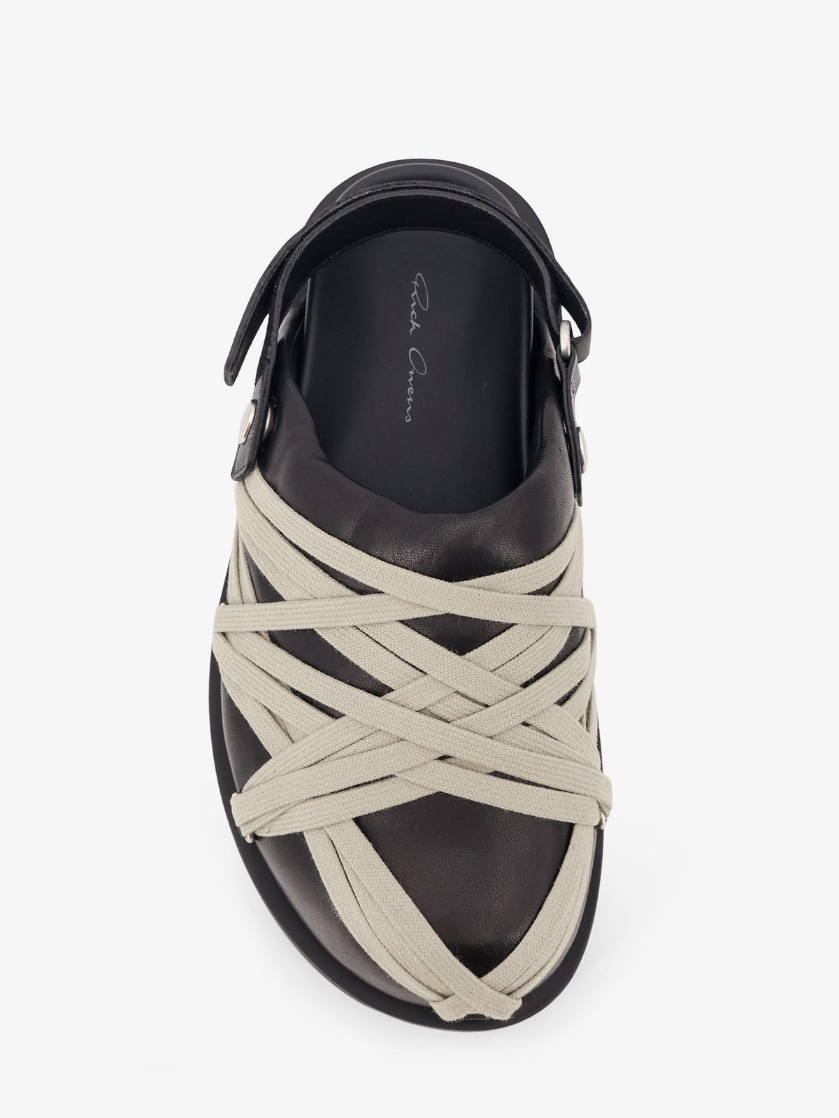 RICK OWENS - Padded Megalace Platform leather sandals