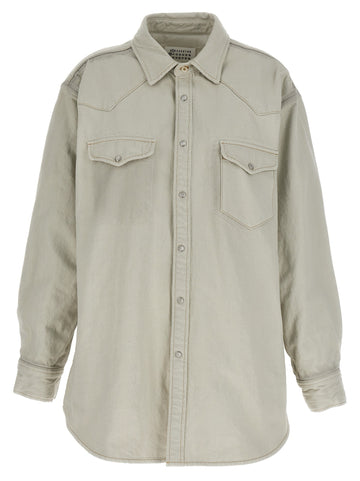 Maison Margiela - Padded overshirt White