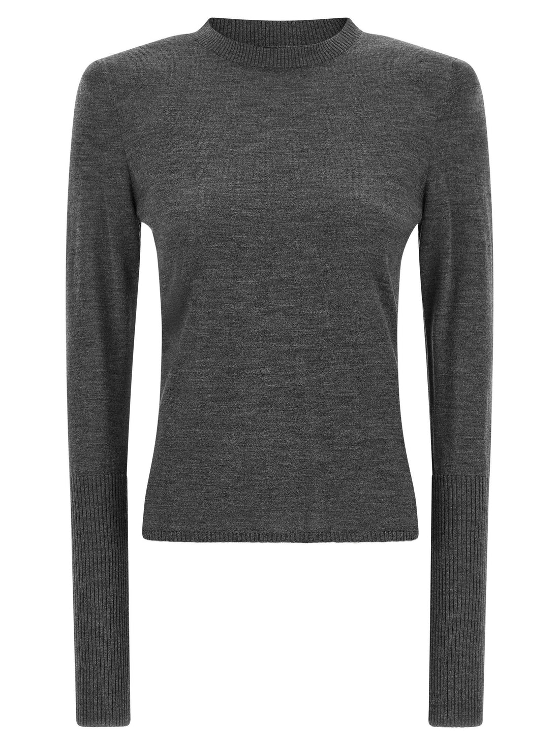 Pinko - Padded shoulder sweater gray