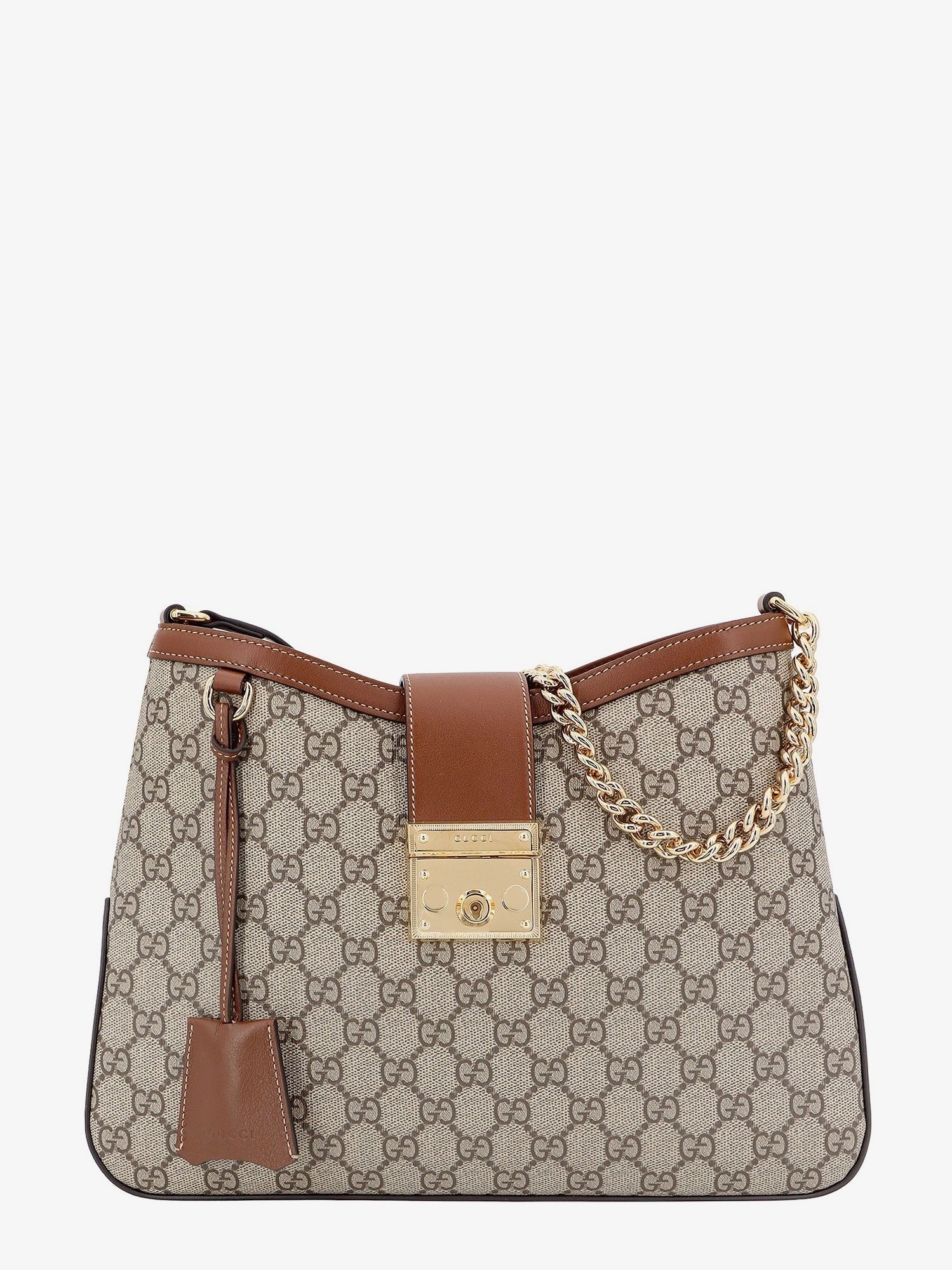 Padlock Supreme GG fabric and leather shoulder bag