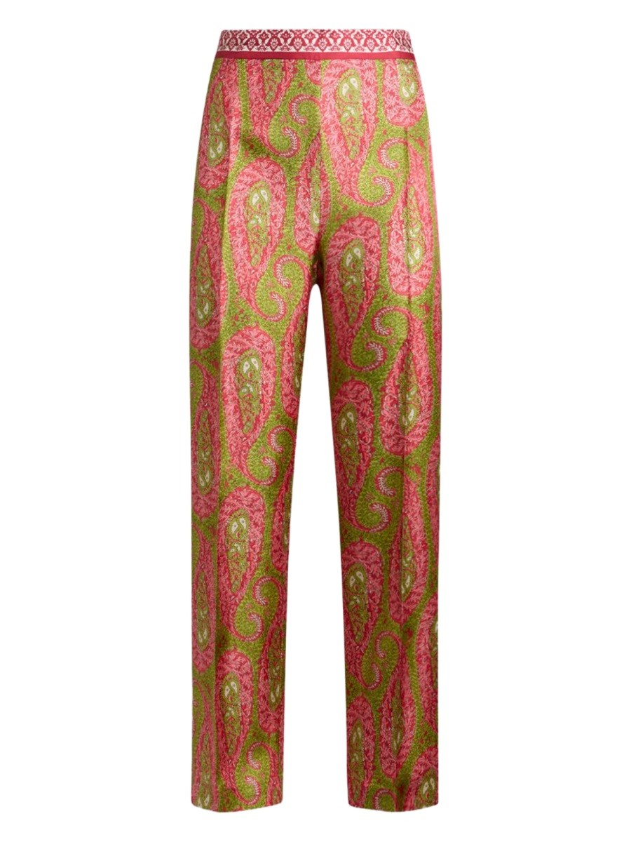 Etro - PAISLEY FOLIAGE "BOOTCUT" PANTS paisley-foliage-bootcut-pants