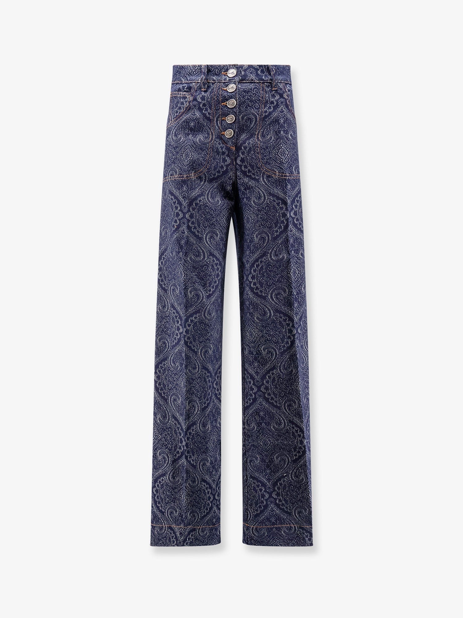 Paisley motif jeans