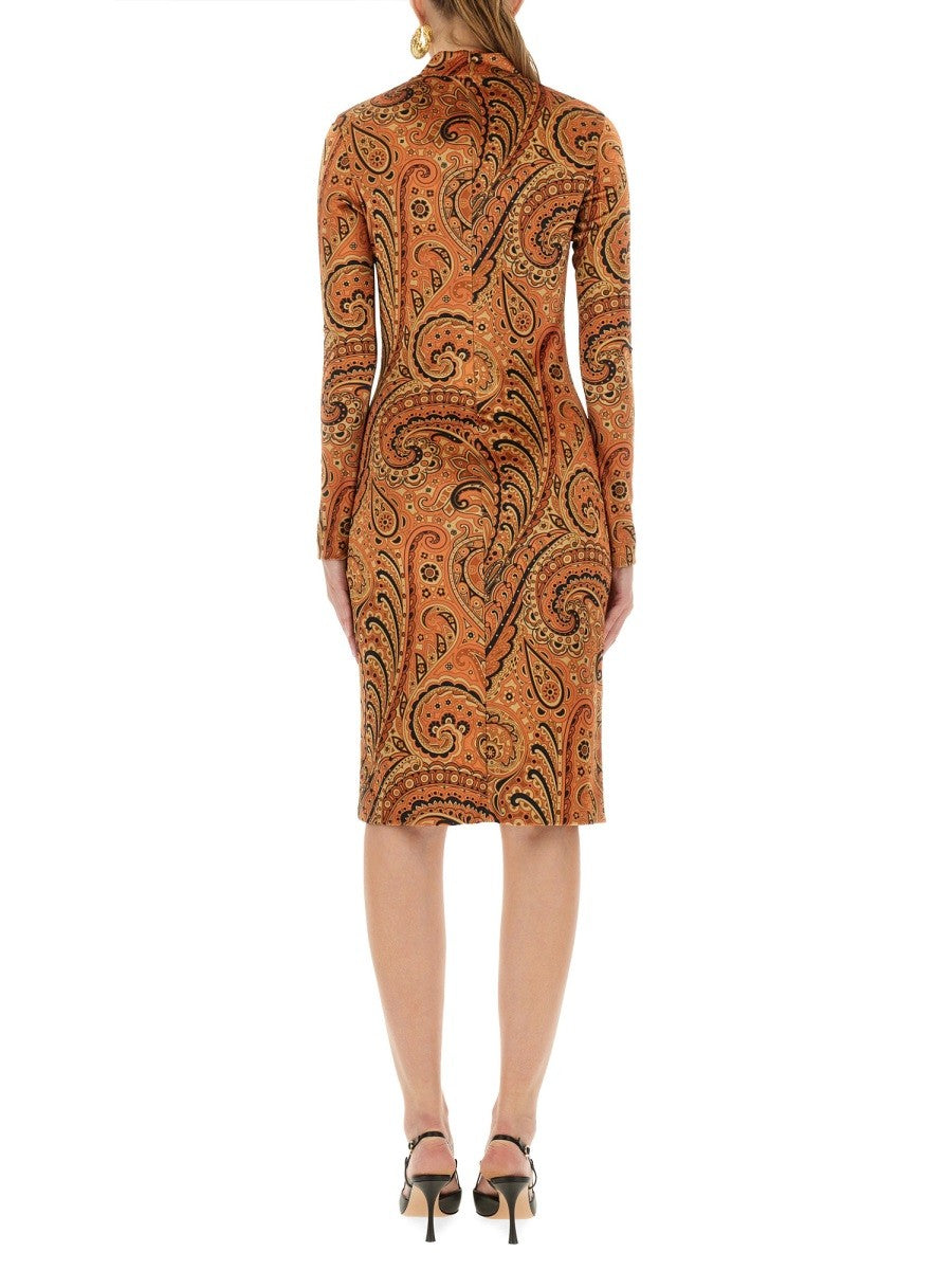 PAISLEY PRINT DRESS