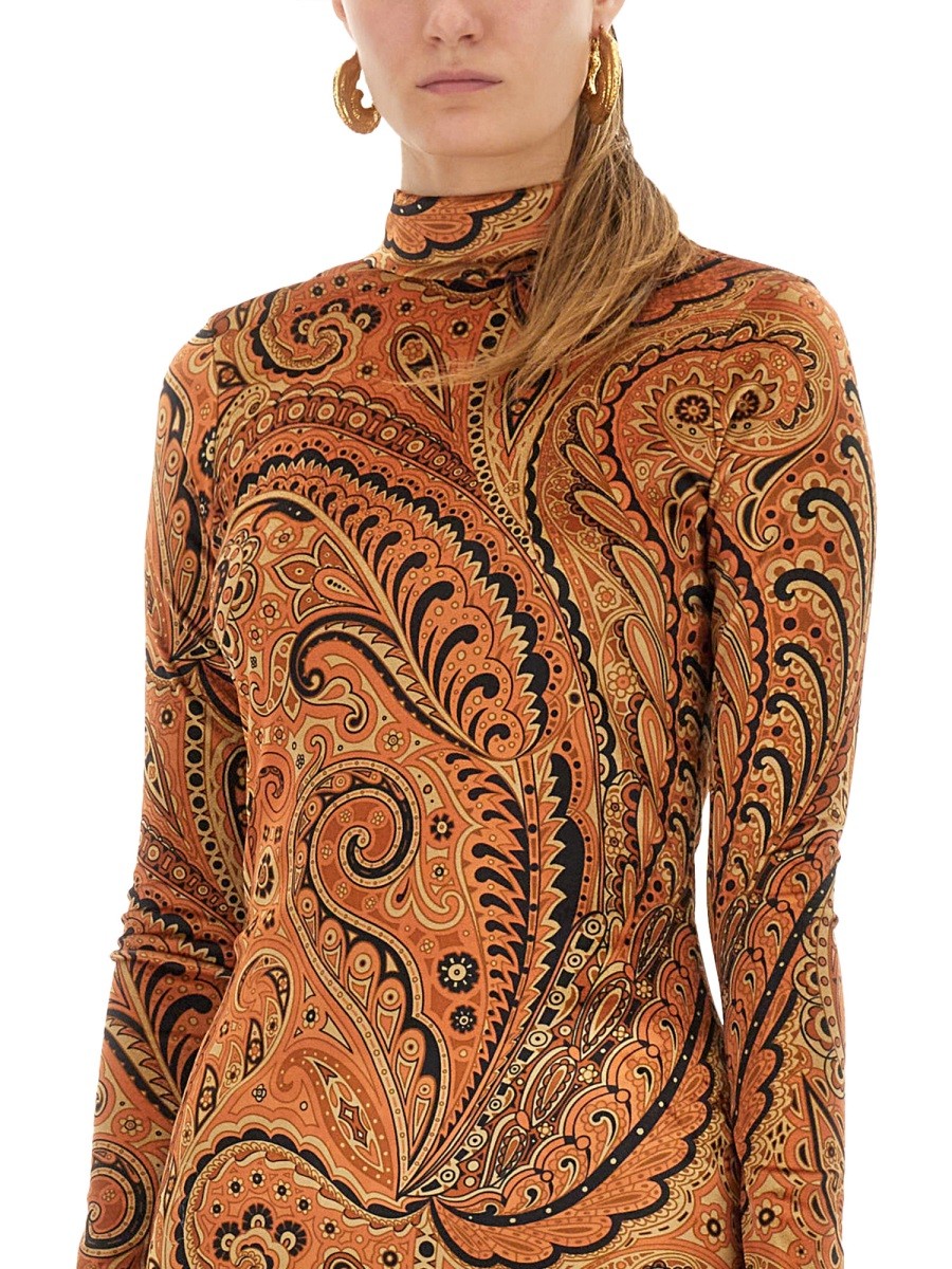 PAISLEY PRINT DRESS