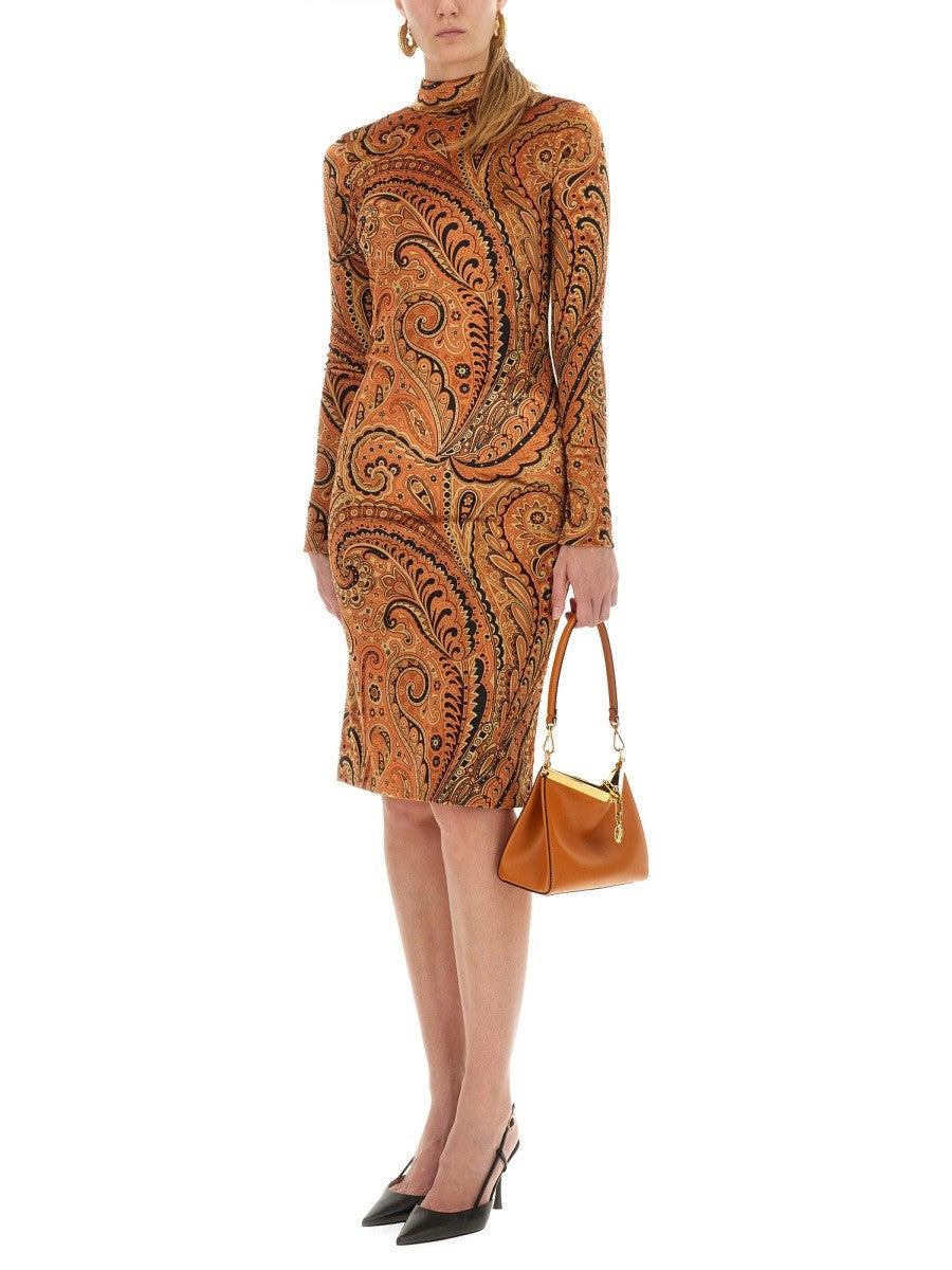 PAISLEY PRINT DRESS