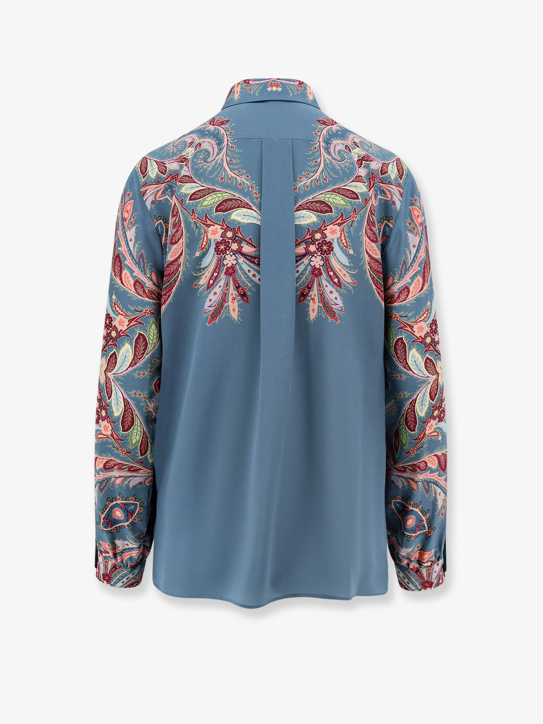 Paisley print silk shirt