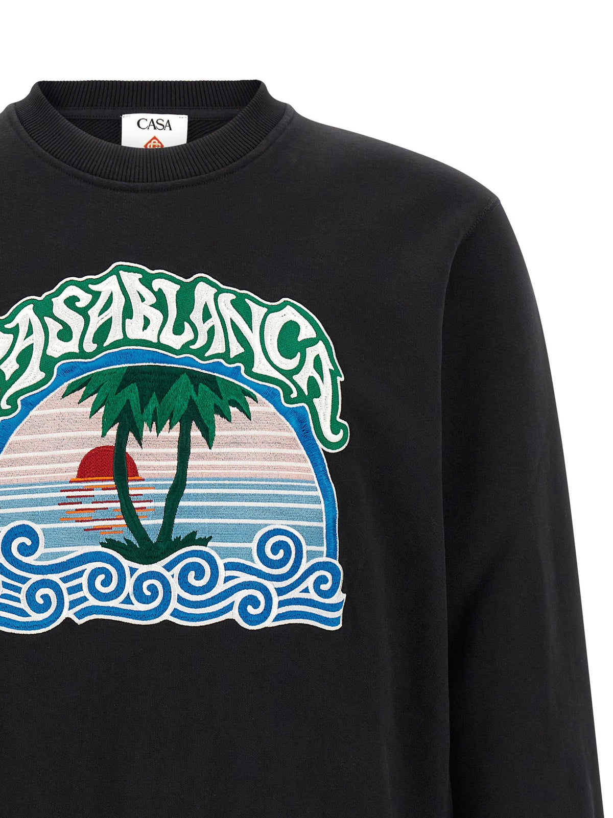 CASABLANCA - 'Palm Tree Emblem' embroidered sweatshirt