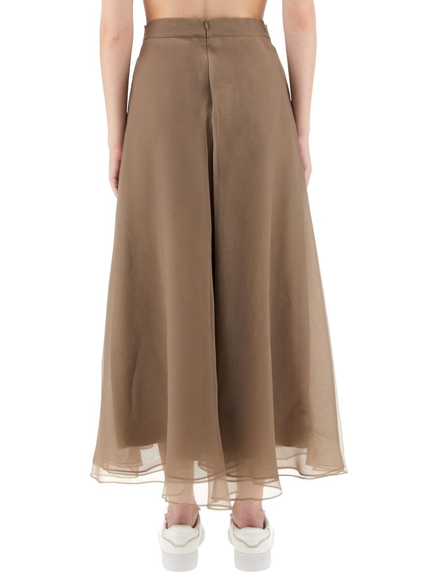 "PANELED CIRCLE" SKIRT