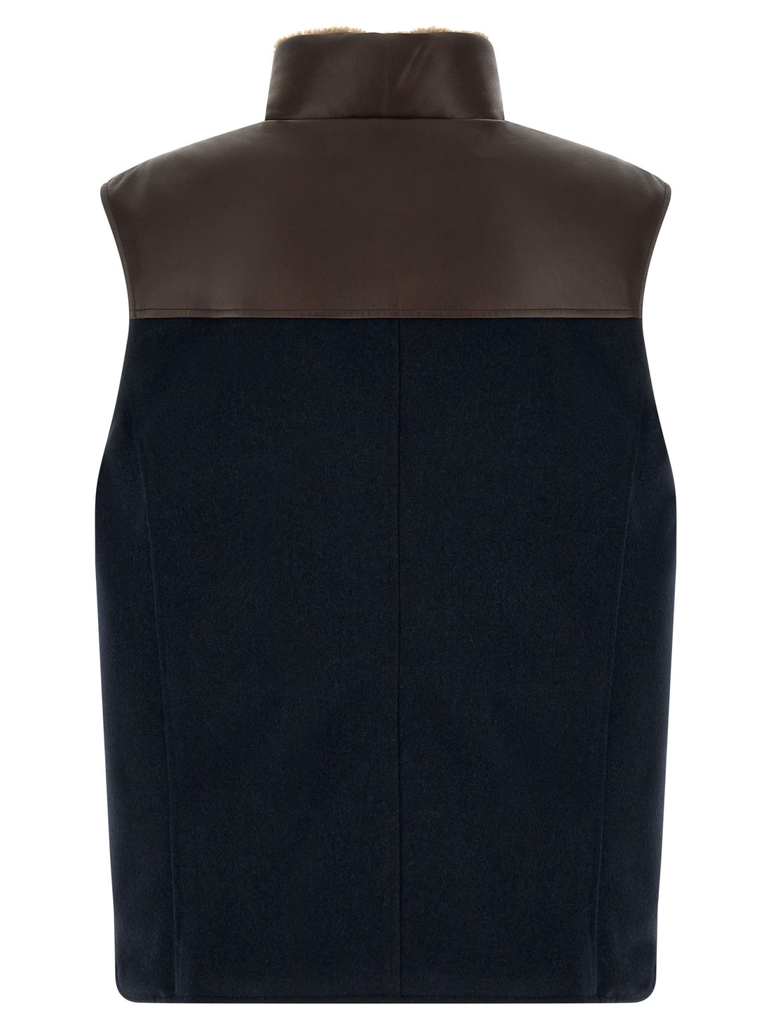 Brunello Cucinelli - 'Paneled' Padded Vest Blue
