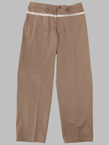 Maison Margiela - PANTALONE A GAMBA LARGA IN COTONE CERATO