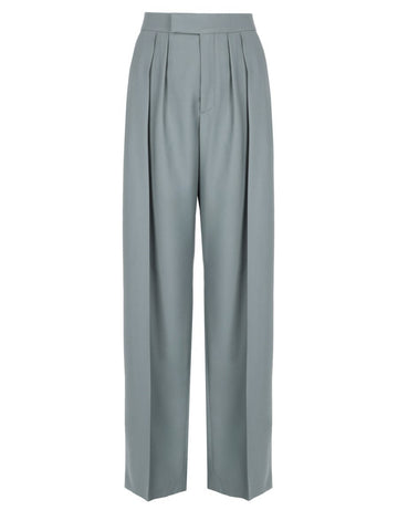 CHLOÉ CHLOÉ - PANTALONE A SIGARETTA SARTORIALE IN GABARDINE DI LANA