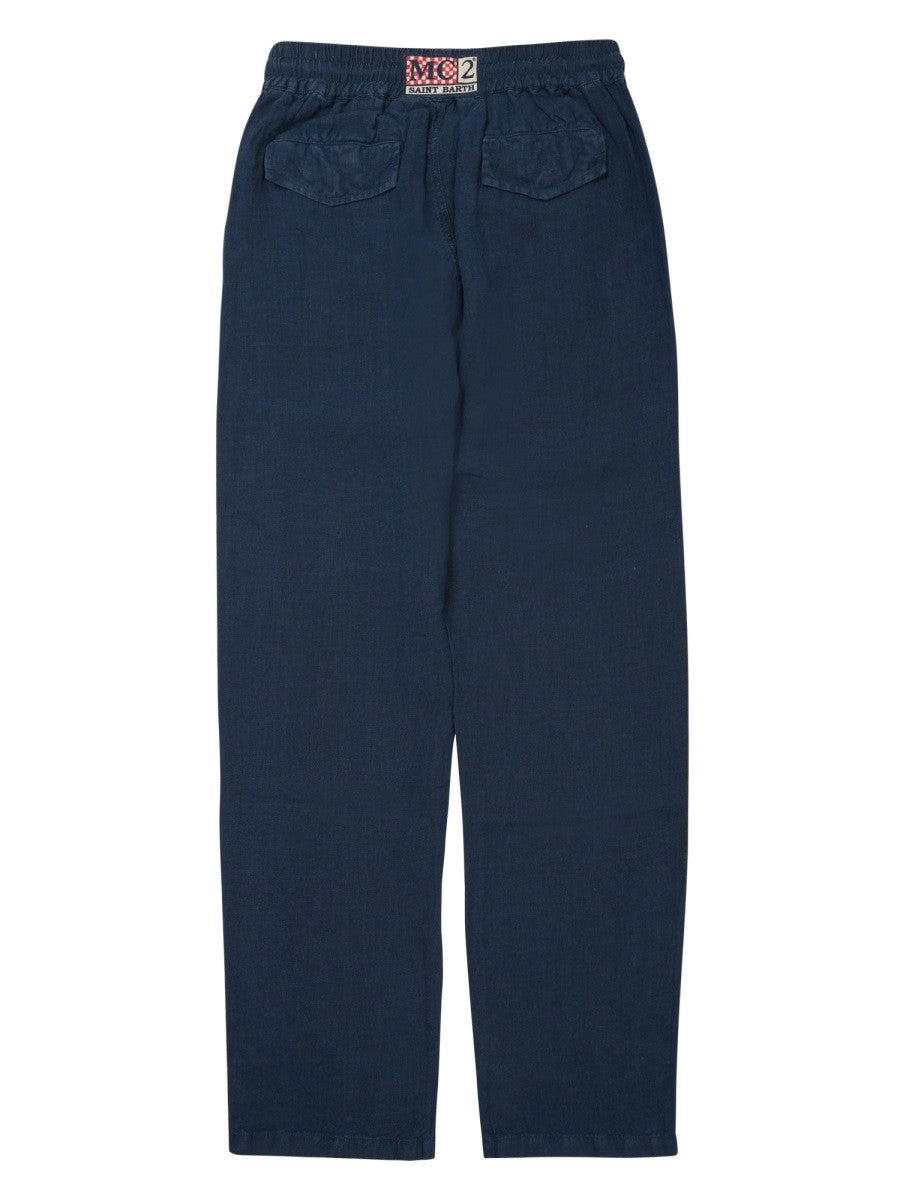 MC2 SAINT BARTH - PANTALONE "CALAIS" IN PURO LINO