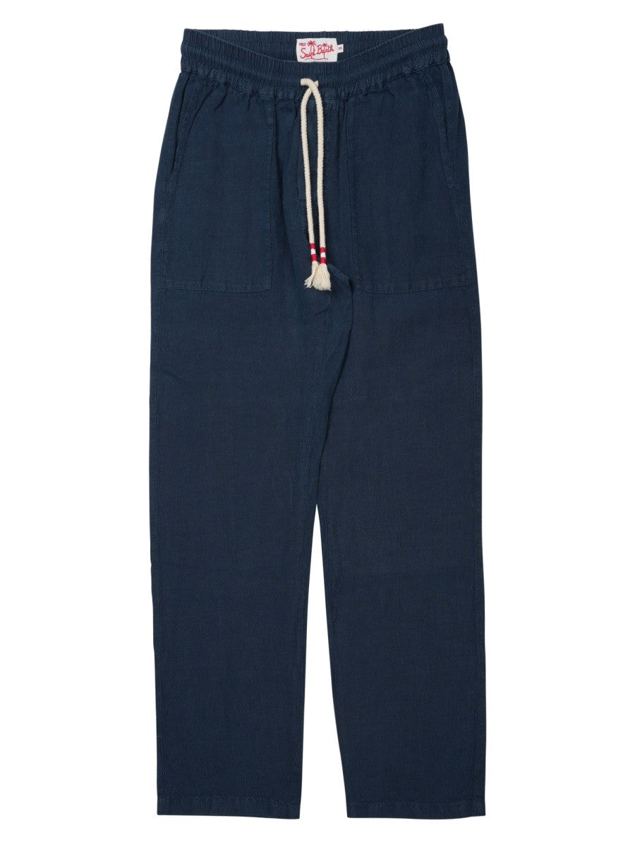 MC2 SAINT BARTH - PANTALONE "CALAIS" IN PURO LINO