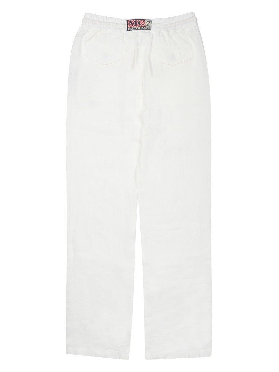 MC2 SAINT BARTH - PANTALONE "CALAIS" IN PURO LINO