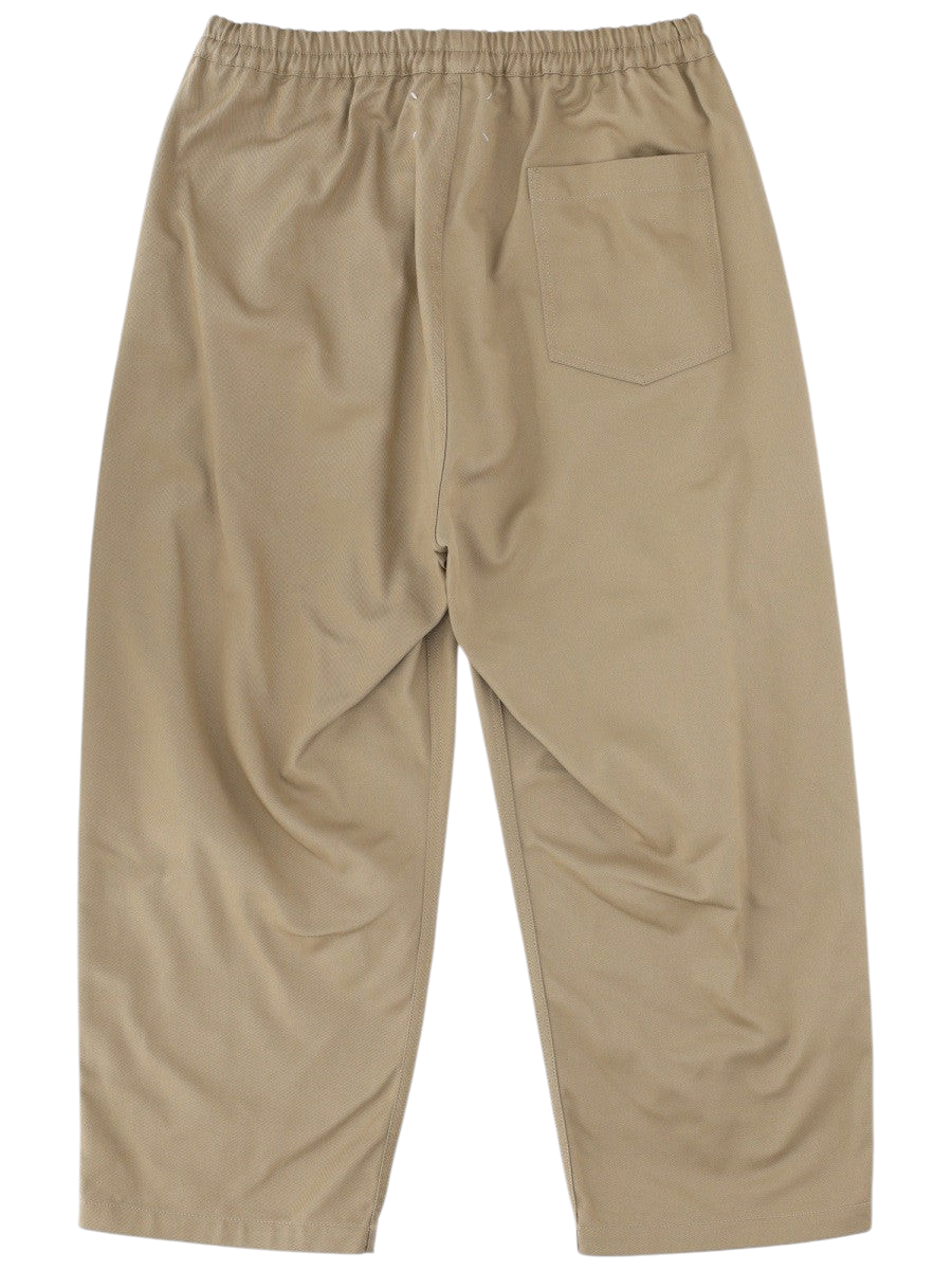 Maison Margiela - PANTALONE IN COTONE A CAVALLO BASSO beige