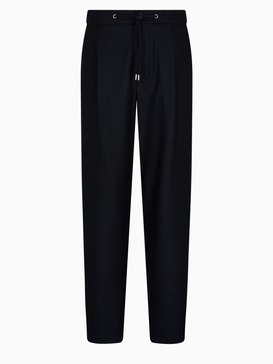 Giorgio Armani - PANTALONE IN DRAP DI CASHMERE STRETCH Blue