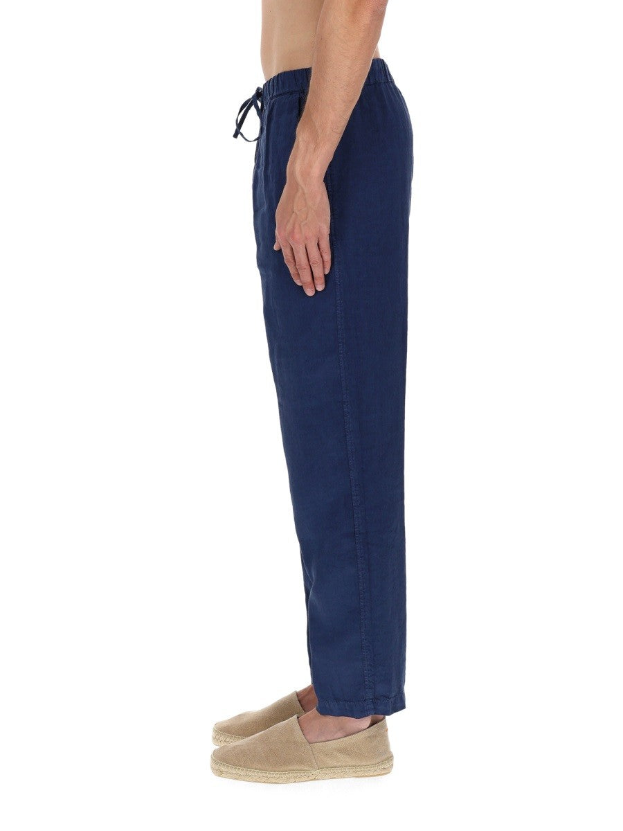 120% LINO - PANTALONE IN LINO CON COULISSE