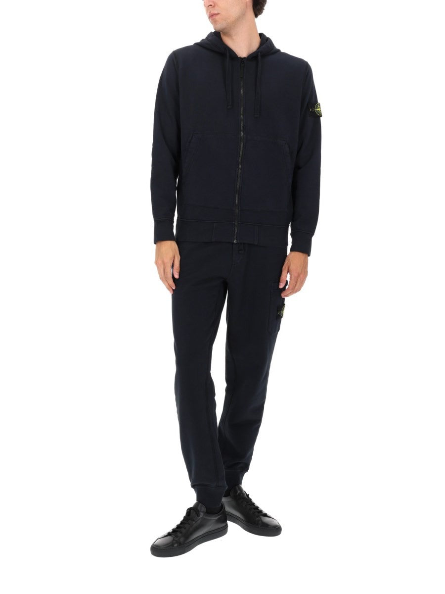 Stone Island - PANTALONE JOGGER IN FELPA Blue XXL