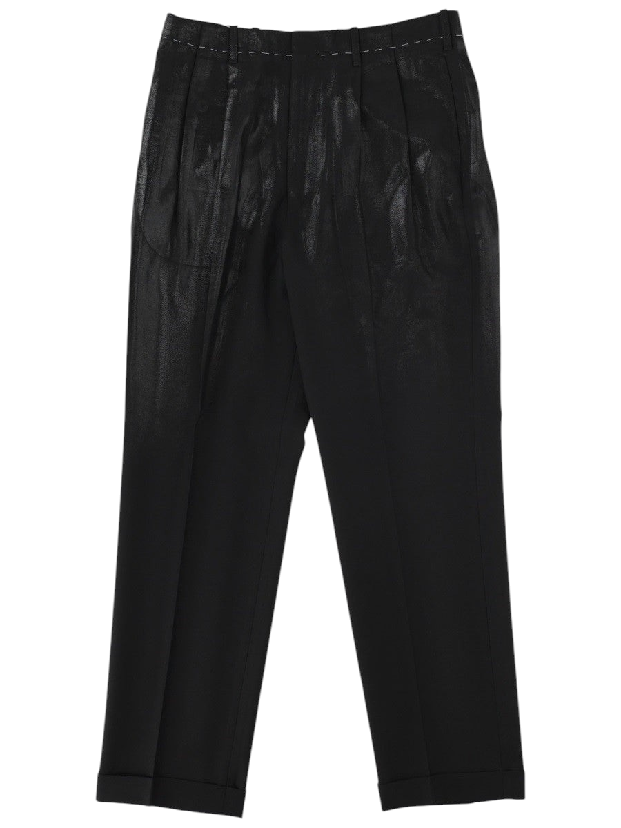 Maison Margiela - PANTALONE SARTORIALE CON PIEGHE Black