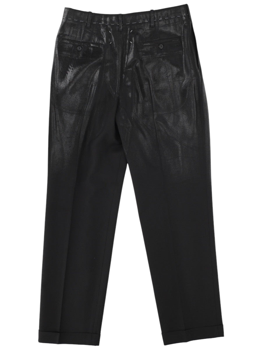 Maison Margiela - PANTALONE SARTORIALE CON PIEGHE Black