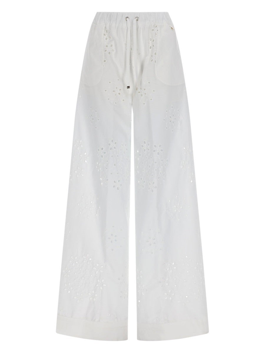 Herno Herno - PANTALONE TRAFORATO CON RICAMO SANGALLO