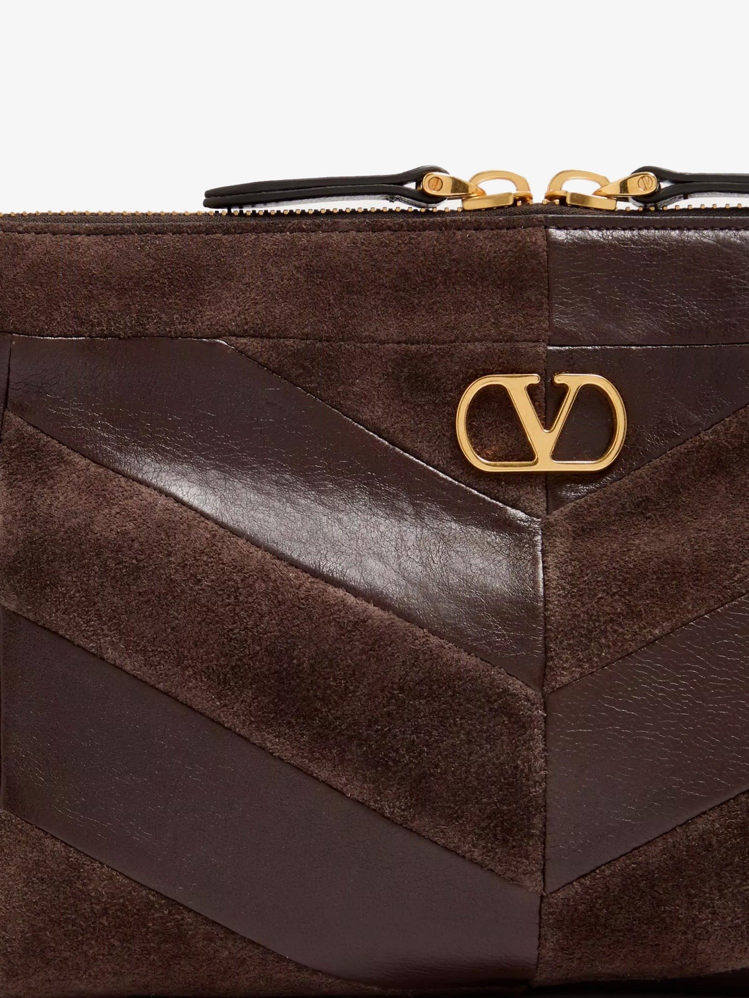 Valentino Garavani - Panthea suede and leather crossbody bag
