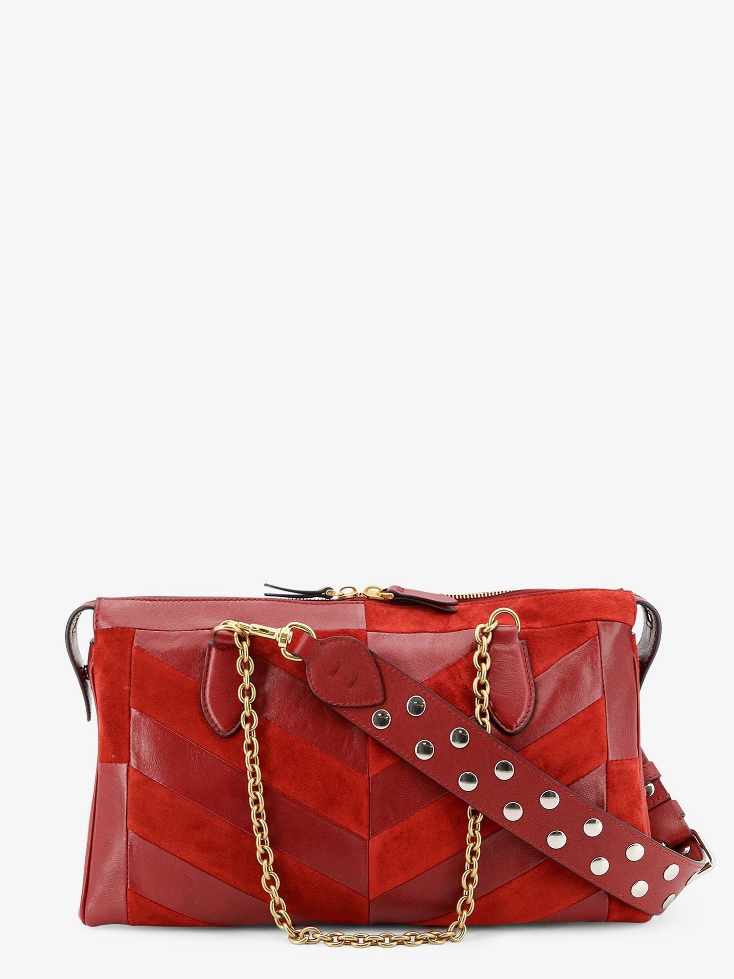 Valentino Garavani Valentino Garavani - Panthea suede and leather crossbody bag