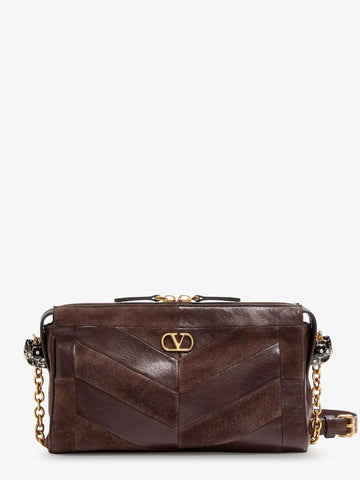 Valentino Garavani - Panthea suede and leather crossbody bag