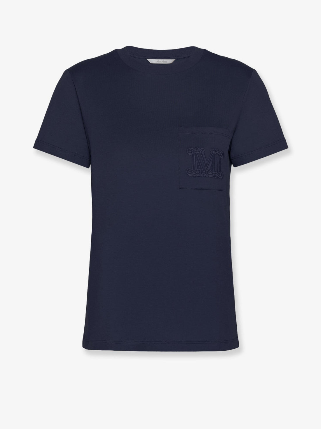 Max Mara - Papaia cotton t-shirt with Monogram papaia-cotton-t-shirt-with-monogram_7b424c71-d527-44b3-ab37-140a137a824f