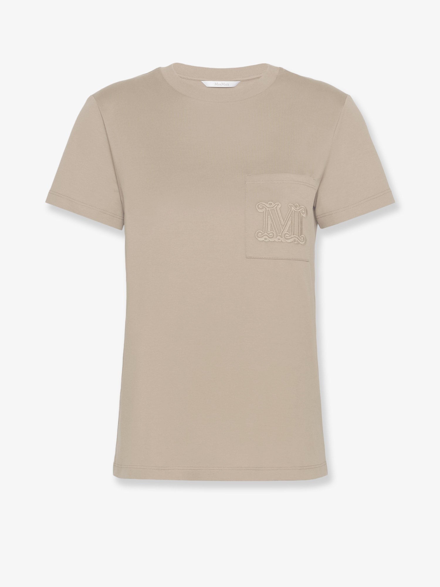 Max Mara Max Mara - Papaia cotton t-shirt with Monogram