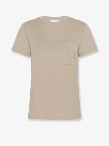 Max Mara Max Mara - Papaia cotton t-shirt with Monogram