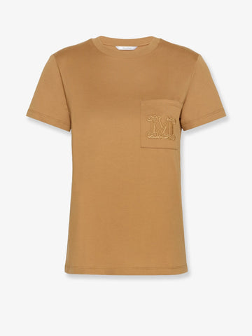 Max Mara Max Mara - Papaia cotton t-shirt with Monogramma