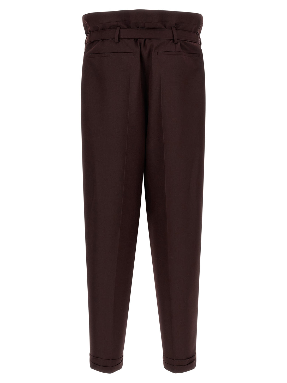 Saint Laurent - 'Paper-Bag' pants Purple 54 IT