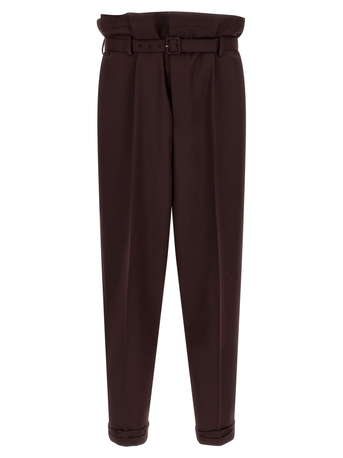 Saint Laurent - 'Paper-Bag' pants Purple 54 IT