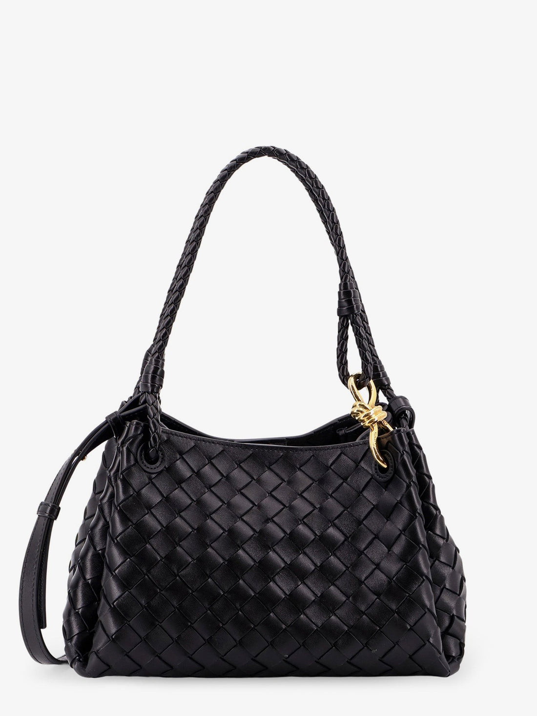 Bottega Veneta - Parachute leather shoulder bag with Intrecciato motif and Knot detail parachute-leather-shoulder-bag-with-intrecciato-motif-and-knot-detail_0908f647-553f-41cf-b394-d76df49bd686
