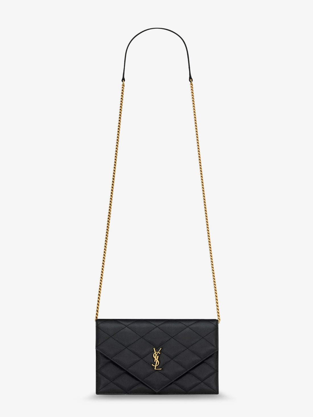 Saint Laurent - Paris leather crossbody bag with metal Cassandre logo paris-leather-crossbody-bag-with-metal-cassandre-logo