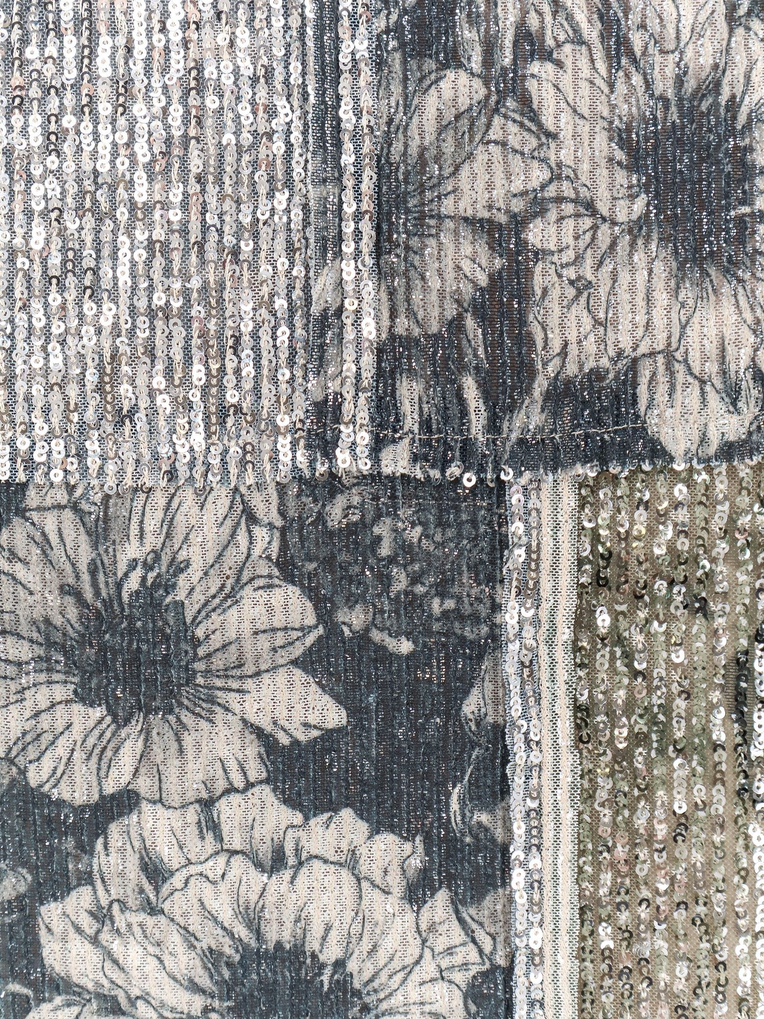 Maison Margiela Maison Margiela - Patchwork top with sequins embroidery